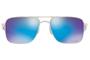 Imagem de Óculos de Sol Oakley Gauge 6 0OO6038 02/57 Cromado Lente  Azul Espelhado