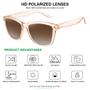 Imagem de Óculos de Sol Polarizados MEETSUN - Estilo Clássico Retro com Lentes Marrons