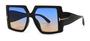 Imagem de Óculos de Sol Quadrado Feminino Vintage Grande Lente c/Proteção Solar Uv400 Acompanha Estojo+Flanela
