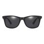 Imagem de Oculos de Sol Quadrado Masculino Polarizado Preto Uv 400nm Vintage Retro S1