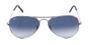 Imagem de Óculos de Sol Ray Ban Aviador Clássico RB3025 Prata Lente Azul Degradê