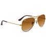 Imagem de Óculos de Sol Ray-Ban Aviator Degradê Polido Ouro Marrom Claro - 0RB3025L 001/51 55