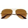 Imagem de Óculos de Sol Ray-Ban Aviator Gradiente Polido Ouro Marrom Claro Degradê   RB3025L 001/51 58-14