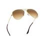 Imagem de Óculos De Sol Ray Ban Aviator Large Rb3026 Dourado com Lentes Marrom Degrade Tamanho 62 Grande