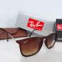 Imagem de Óculos de Sol Ray Ban Chris RB4187 Marrom Fosco