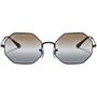 Imagem de Óculos de Sol Ray-Ban Octagon 1972 Bi-Gradient Polido Preto Brown/Grey Degradê - RB1972 002/GB 54-19