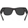 Imagem de Óculos de Sol Ray-Ban Original Mega Wayfarer Preto Transparente Polido Cinza Escuro Clássico - RB0840S 1406B1 51-21