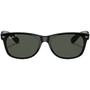 Imagem de Óculos de Sol Ray-Ban Original New Wayfarer Classic Preto Polido Verde Clássico G-15 Polarizado - RB2132 901/58 58-18