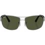 Imagem de Óculos de Sol Ray-Ban Original RB3503 Prata Fosco Verde Clássico G-15 Polarizado - RB3503L 019/9A 66-15