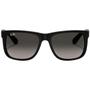 Imagem de Óculos de Sol Ray-Ban Ray-Ban Justin Clássico Mate Preto Cinzento Degradê - RB4165L 601/8G 55-16