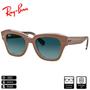 Imagem de Óculos de Sol Ray-Ban State Street Polido Bege Azul Degradê - RB2186 12973M 49-20