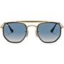 Imagem de Oculos de Sol RayBan Marshal II Polido Ouro Azul Claro Gradient RB3648ML 91673F 52