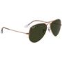 Imagem de Oculos de Sol RayBan Original Aviator Rose Gold Polido Ouro Verde Classic RB3025 920231 5514