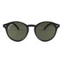 Imagem de Óculos de Sol Redondo Preto Clássico Lincoln Green Black Proteção UV400 Saint Germain