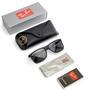 Imagem de Óculos de Sol Retangular Ray-Ban RB4373L Preto Fosco 606981