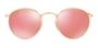Imagem de Óculos De Sol Round John Lennon Feminino Dourado Rosa Espelhado Proteção UV400 Barato