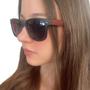 Imagem de Oculos de Sol Unissex Modelo Bambu Protecao UV-400