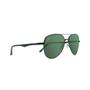 Imagem de Oculos de Sol Unissex Preto Fosco L.Verde Black Melon Tampa