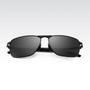 Imagem de Óculos de Sol Veithdia M2462 Preto Polarizado  Armação Alumínio  Proteção UV400