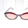 Imagem de Óculos de Sol vintage com proteção  UV estilo moda gringa Faixas douradas cód: 88-JL8227