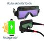 Imagem de Óculos De Solda Para Soldador com Escurecimento Automático energia solar e super proteção