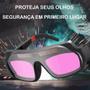Imagem de Óculos De Solda Para Soldador Com Escurecimento Automático Máscara de Solda