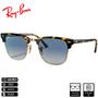 Imagem de Óculos de SolRay-Ban Original Clubmaster FleckHavana Amarelo Polido Azul Claro Degradê - RB3016 13353F 51