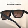 Imagem de Oculos Emborrachado Sol Marrom Proteção Uv Armação Marrom