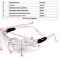 Imagem de Oculos Epi Proteçao Ca Equipamento Segurança Trabalho Hospitalar Danny Antirrisco Antiembaçante UV