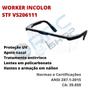 Imagem de Oculos Epi Segurança Protecao Uv Anti Risco Construção Civil Ca Trabalho Obra Manutenção Predial