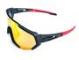 Imagem de Óculos Esportivo Bike Corrida 3 Lentes Protetor Ocular com Suporte de Grau e Estojo Lente Espelhada