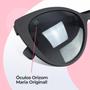 Imagem de Oculos Feminino Sol Gatinho Proteção Uv Lente Escura Degradê Oval Grife Luxo Verao Praia Fashionista Original