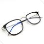 Imagem de Óculos Filtro Luz Azul Metal Retrô Blue Ray Blocker Descanso