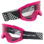 Imagem de Óculos mattos rancing motocross rosa transparente trilha mx