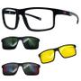 Imagem de Oculos Mormaii Swap 5 6127 APJ Preto Fosco Com 3 Clipons