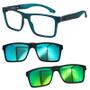 Imagem de Oculos Mormaii Swap NG 2 6153 K04 com 2 Clipon Azul e Verde