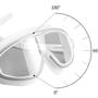 Imagem de Óculos Natação UV Protetor Auricular Acoplado Adulto