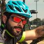 Imagem de Óculos Para Esportes Ciclismo Bike Corrida Masculino Lente Vermelho Espelhado Polarizado  Com UV400 Isabela Dias 1434