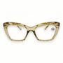 Imagem de Óculos Para Leitura Com Grau Quadrado Gatinha 3D +1.75 até +4,00 Modelo Novo 8088