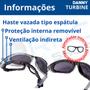 Imagem de Oculos protecao epi segurança Anti Embaçante Ca Anti Risco Trabalho Obra Incolor Escuro Uv Elastico