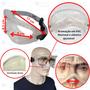 Óculos Proteção EPI Segurança Trabalho Ampla Visão UV Anti Embaçante Anti risco Sobrepor Ajustável - Steelflex Swat Imagem de Óculos Proteção EPI Segurança Trabalho Ampla Visão UV Anti Embaçante Anti risco Sobrepor Ajustável