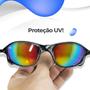 Imagem de oculos proteção uv praia lupa masculino verão + case presente acetato qualidade premium vilão