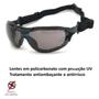 Imagem de Oculos Segurança Ca Proteçao Epi Uv Antirisco Antiembaçante  Trabalho Hospitalar Balístico Esportivo