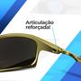 Imagem de oculos sol dourado metal praia proteção uv gold lupa verão casual frontal acetato original presente