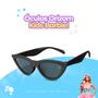 Imagem de Oculos Sol Infantil Barbie Gatinho Criança Vintage + Case preto qualidade premium presente acetato