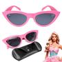 Imagem de oculos sol infantil protecao uv barbie rosa premium + case pink presente criança vintage praia verao