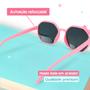Imagem de oculos sol infantil rosa barbie menina vintage retrô