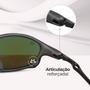 Imagem de oculos sol lupa metal proteção uv mandrake juliet verde + case personalizavel presente original