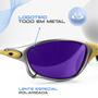 Imagem de oculos sol lupa praia metal masculino proteção uv + case polarizado lente espelhada qualidade premium todo metal casual