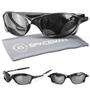 Imagem de oculos sol masculino lupa preto praia proteção uv + case qualidade premium original casual